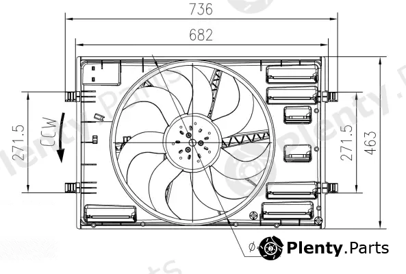 Wilmink Group WG2161736 — Fan, engine cooling