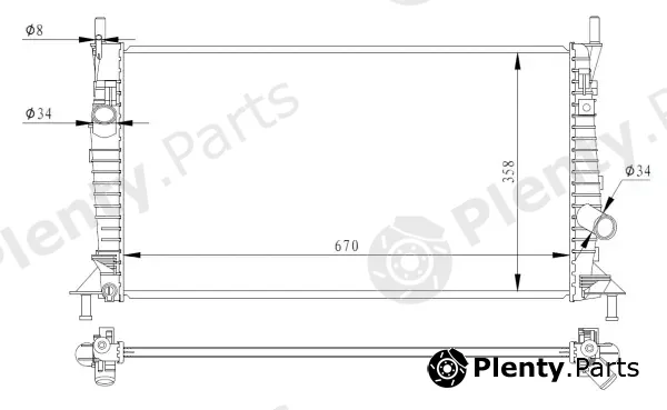 Wilmink Group WG2162184 — Radiator, engine cooling