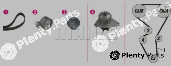 Wilmink Group WG2182115 — Water Pump & Timing Belt Kit