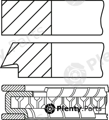 Wilmink Group WG2171364 — Piston Ring Kit