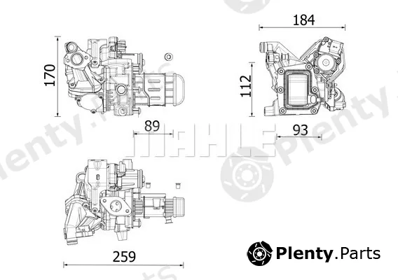 Wilmink Group WG2204716 — Cooler, exhaust gas recirculation