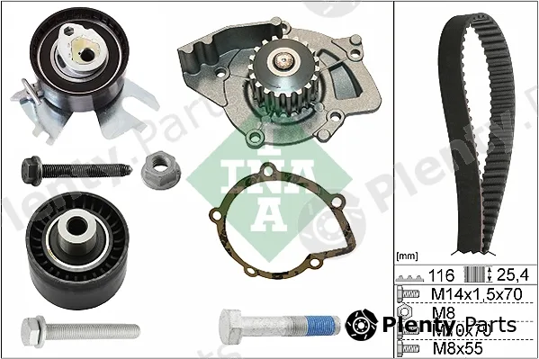 Wilmink Group WG1710239 — Water Pump & Timing Belt Kit