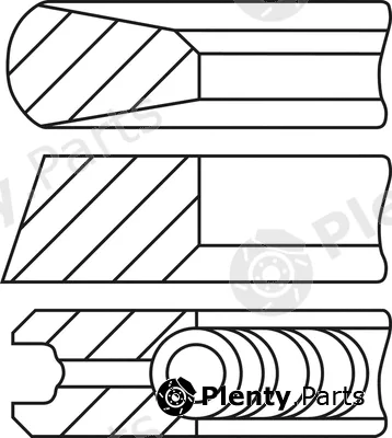 Wilmink Group WG2185034 — Piston Ring Kit