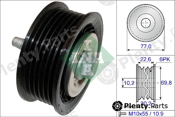 Wilmink Group WG1253141 — Deflection/Guide Pulley, V-ribbed belt