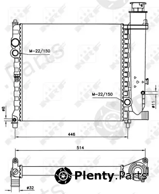 Wilmink Group WG1723501 — Radiator, engine cooling