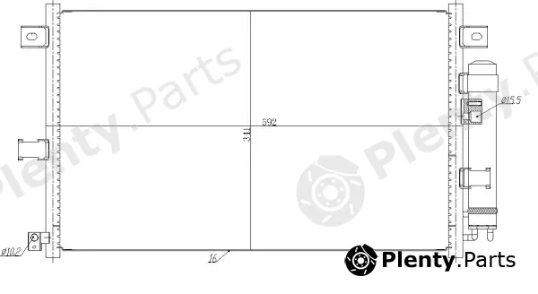 Wilmink Group WG2160737 — Condenser, air conditioning