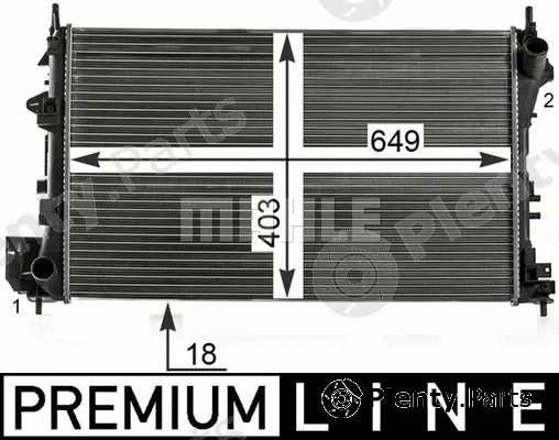 Wilmink Group WG2183566 — Radiator, engine cooling