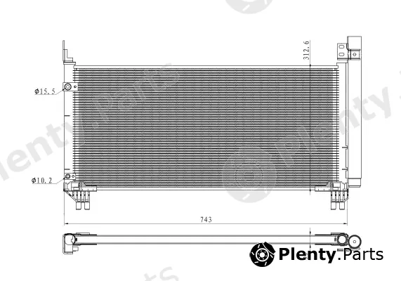 Wilmink Group WG2160722 — Condenser, air conditioning