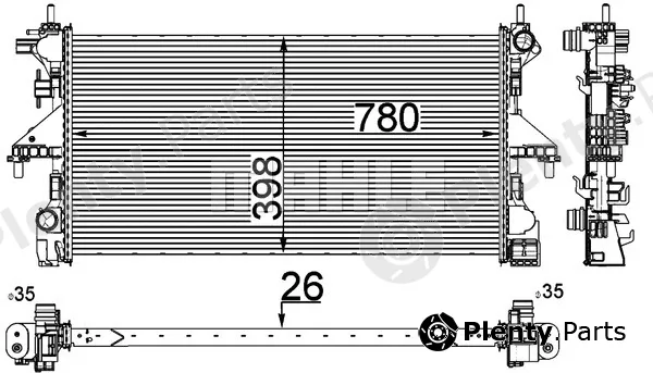 Wilmink Group WG2184016 — Radiator, engine cooling