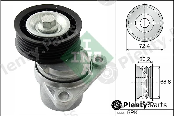 Wilmink Group WG1253495 — Belt Tensioner, V-ribbed belt
