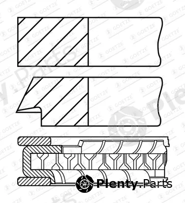 Wilmink Group WG2294345 — Piston Ring Kit