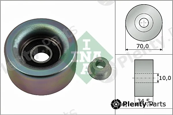Wilmink Group WG1253090 — Deflection/Guide Pulley, V-ribbed belt