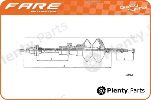 Fare SA 25554 — Accelerator Cable