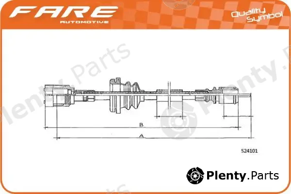 Fare SA 27695 — Speedometer Cable