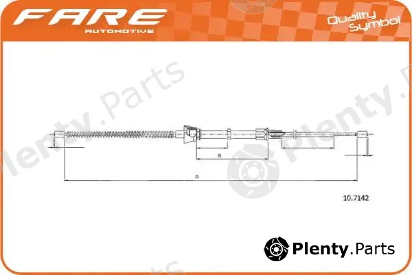 Fare SA 19301 — Cable Pull, parking brake