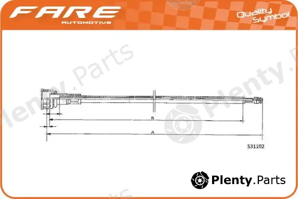 Fare SA 27738 — Speedometer Cable