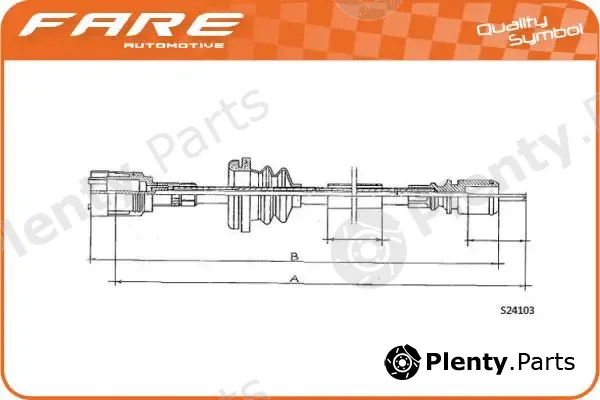 Fare SA 27697 — Speedometer Cable