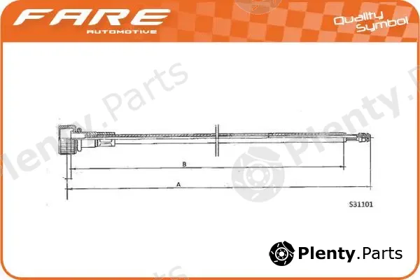 Fare SA 27767 — Speedometer Cable