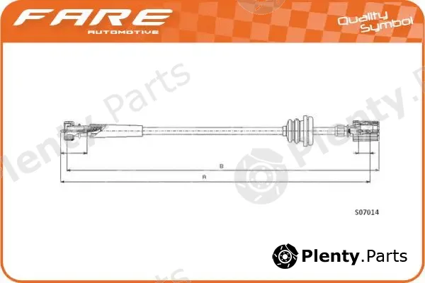 Fare SA 27542 — Speedometer Cable