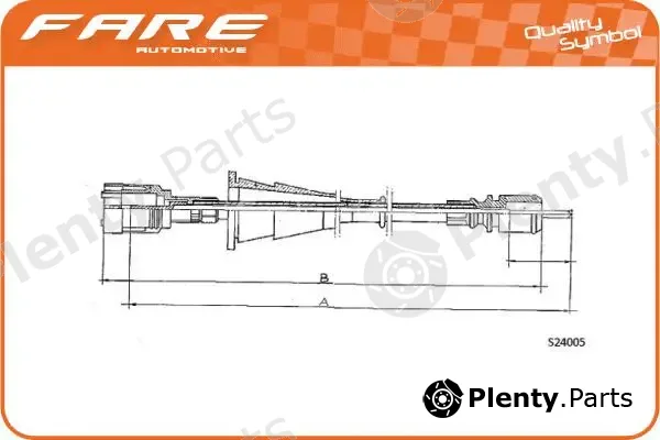 Fare SA 27693 — Speedometer Cable