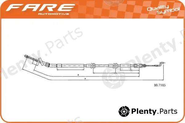 Fare SA 19294 — Cable Pull, parking brake