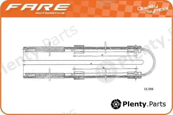 Fare SA 18186 — Cable Pull, parking brake