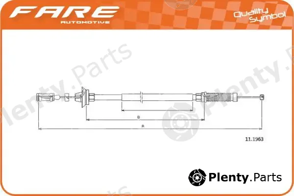 Fare SA 25544 — Accelerator Cable