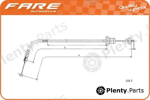 Fare SA 25772 — Accelerator Cable