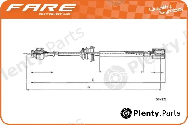 Fare SA 27531 — Speedometer Cable