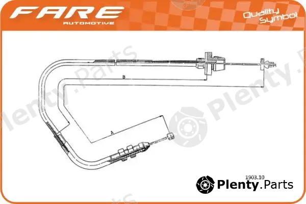 Fare SA 25635 — Accelerator Cable