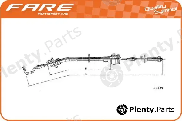 Fare SA 25506 — Accelerator Cable