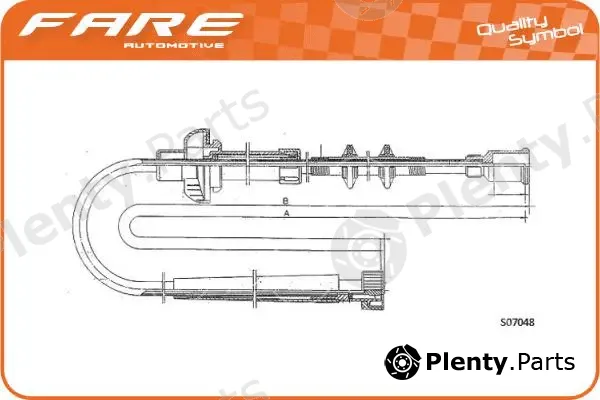 Fare SA 27544 — Speedometer Cable