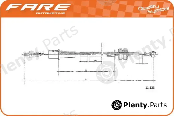 Fare SA 25804 — Accelerator Cable