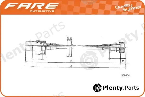 Fare SA 27577 — Speedometer Cable