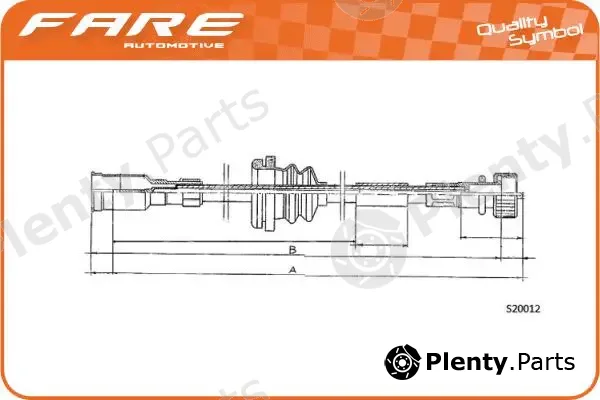 Fare SA 27625 — Speedometer Cable