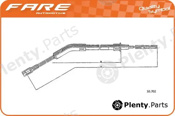 Fare SA 19221 — Cable Pull, parking brake