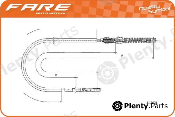 Fare SA 25753 — Accelerator Cable