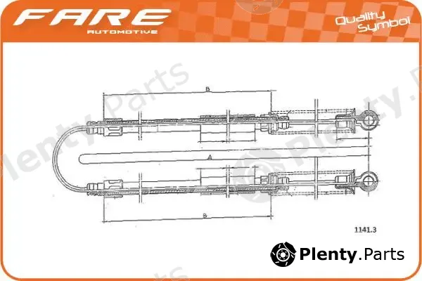 Fare SA 18013 — Cable Pull, parking brake