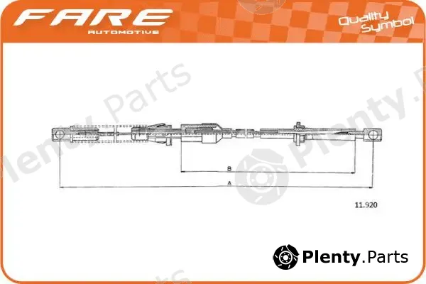Fare SA 25730 — Accelerator Cable