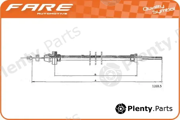 Fare SA 25578 — Accelerator Cable