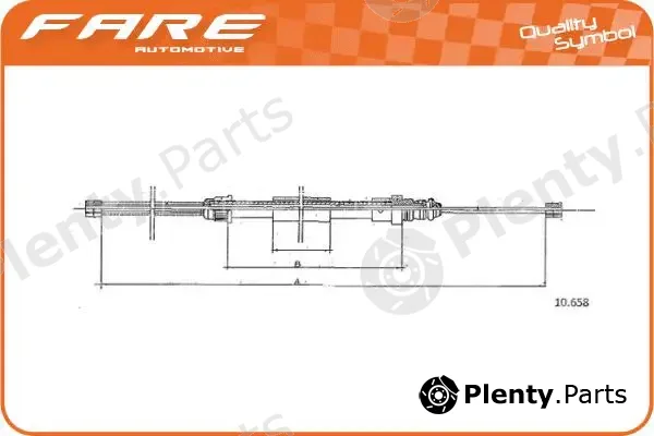 Fare SA 18790 — Cable Pull, parking brake