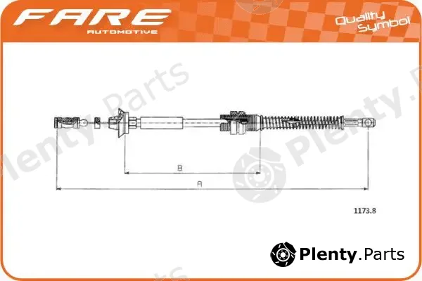 Fare SA 25684 — Accelerator Cable