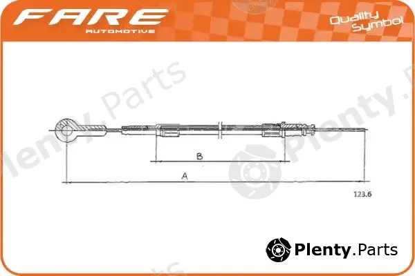 Fare SA 25550 — Accelerator Cable