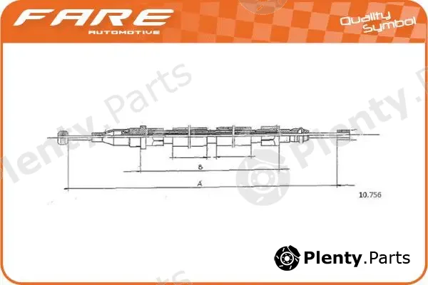 Fare SA 17713 — Cable Pull, parking brake