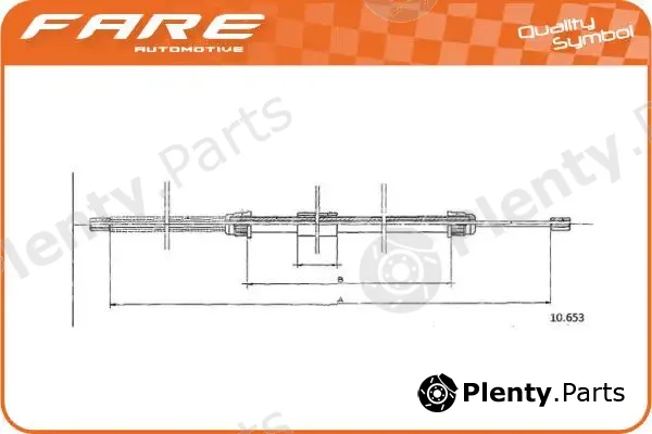 Fare SA 18781 — Cable Pull, parking brake