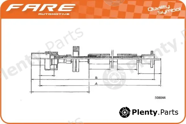 Fare SA 27570 — Speedometer Cable