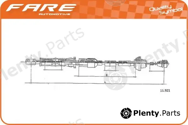 Fare SA 25711 — Accelerator Cable