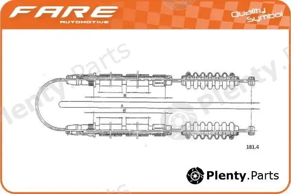 Fare SA 18014 — Cable Pull, parking brake