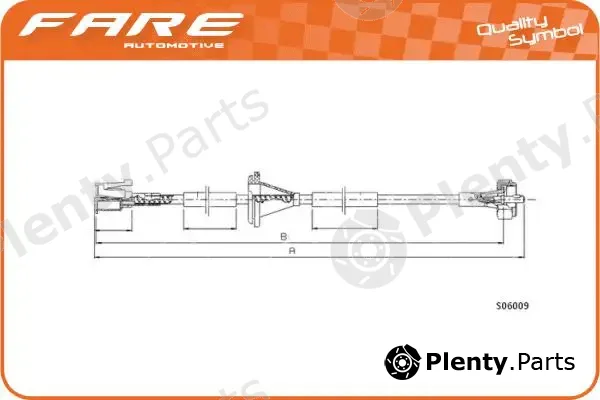 Fare SA 27619 — Speedometer Cable