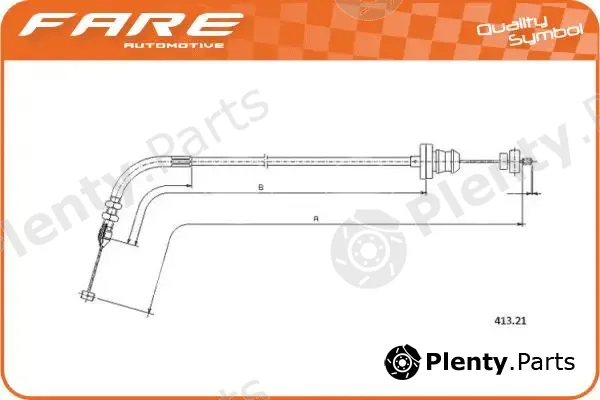 Fare SA 25678 — Accelerator Cable